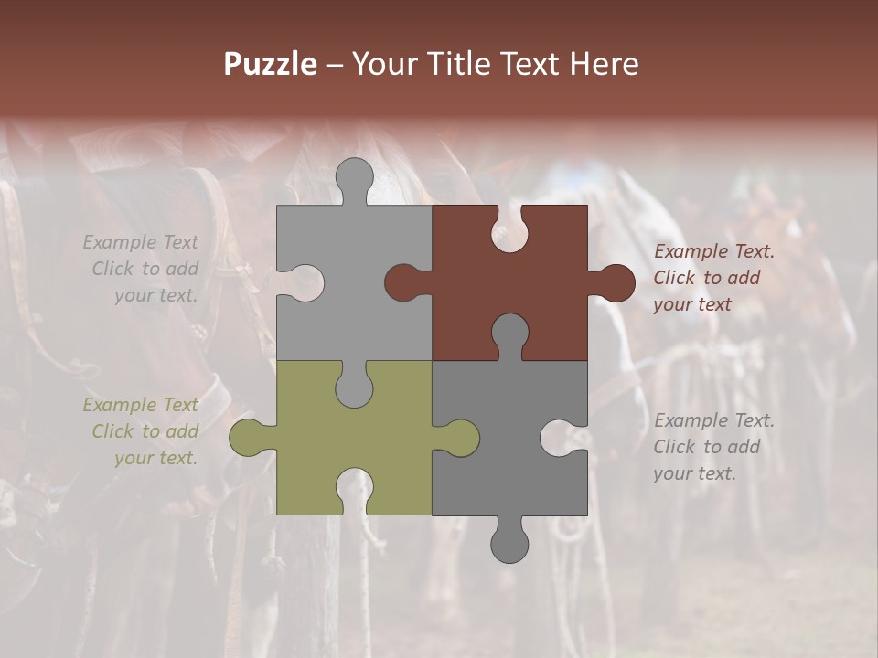 Exhibitions Rancher Horse PowerPoint Template