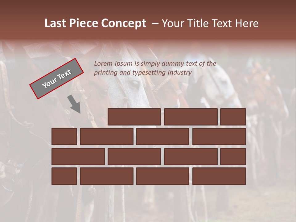 Exhibitions Rancher Horse PowerPoint Template
