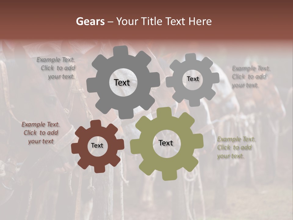 Exhibitions Rancher Horse PowerPoint Template