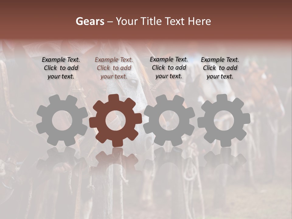 Exhibitions Rancher Horse PowerPoint Template