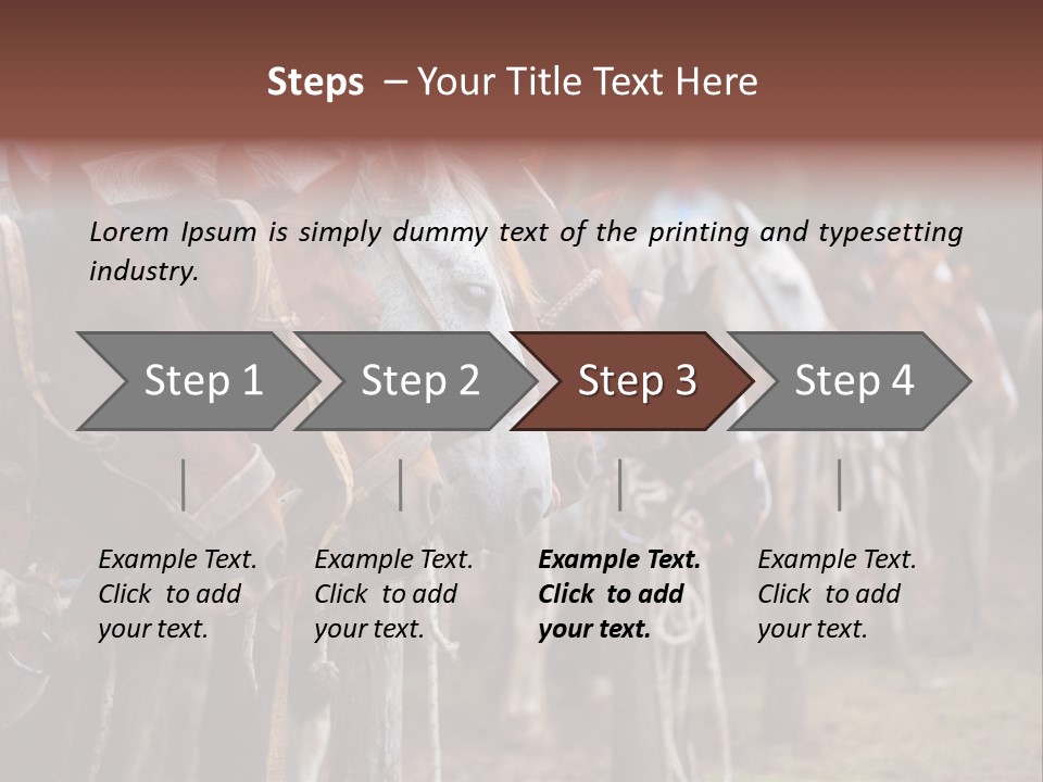Exhibitions Rancher Horse PowerPoint Template