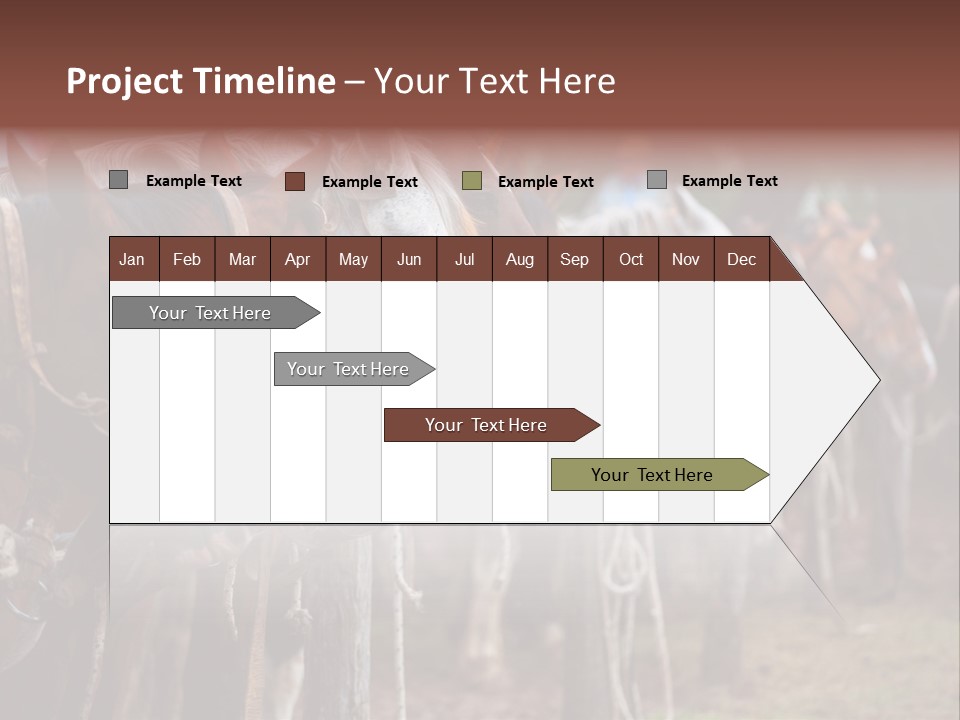 Exhibitions Rancher Horse PowerPoint Template