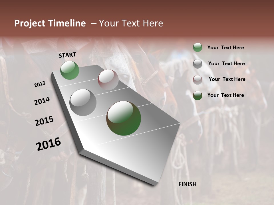 Exhibitions Rancher Horse PowerPoint Template