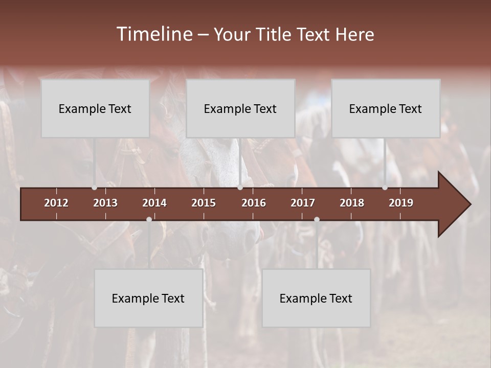 Exhibitions Rancher Horse PowerPoint Template