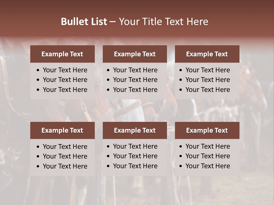 Exhibitions Rancher Horse PowerPoint Template