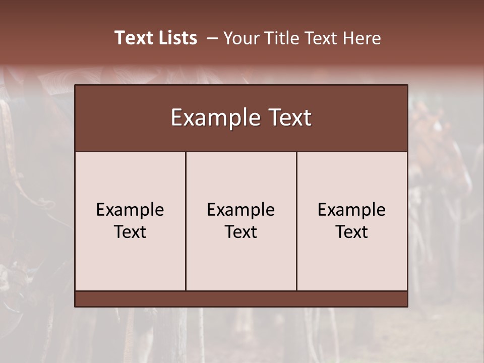 Exhibitions Rancher Horse PowerPoint Template