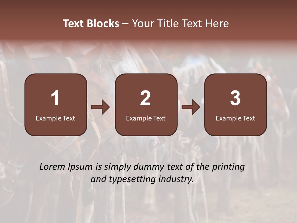 Exhibitions Rancher Horse PowerPoint Template