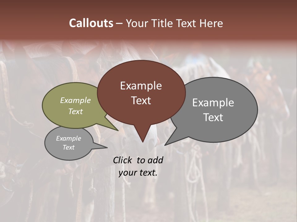 Exhibitions Rancher Horse PowerPoint Template