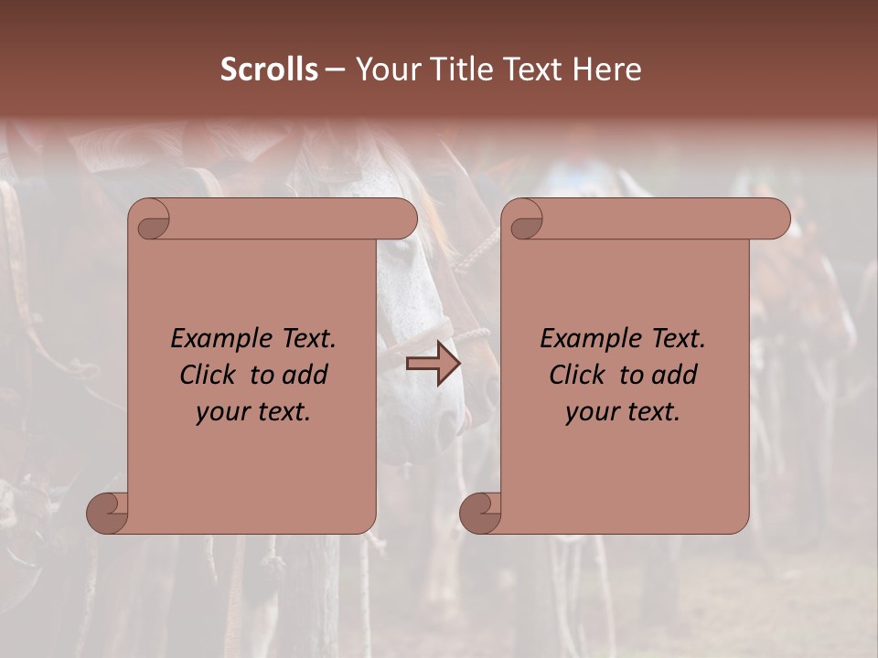 Exhibitions Rancher Horse PowerPoint Template