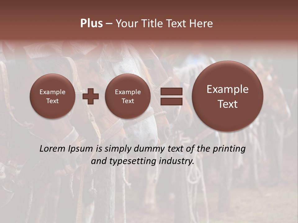 Exhibitions Rancher Horse PowerPoint Template