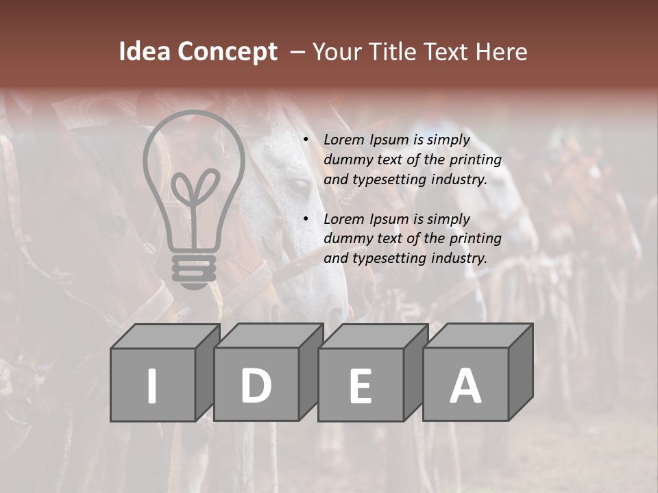 Exhibitions Rancher Horse PowerPoint Template