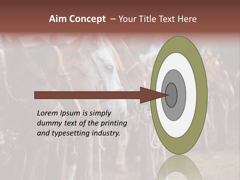 Exhibitions Rancher Horse PowerPoint Template