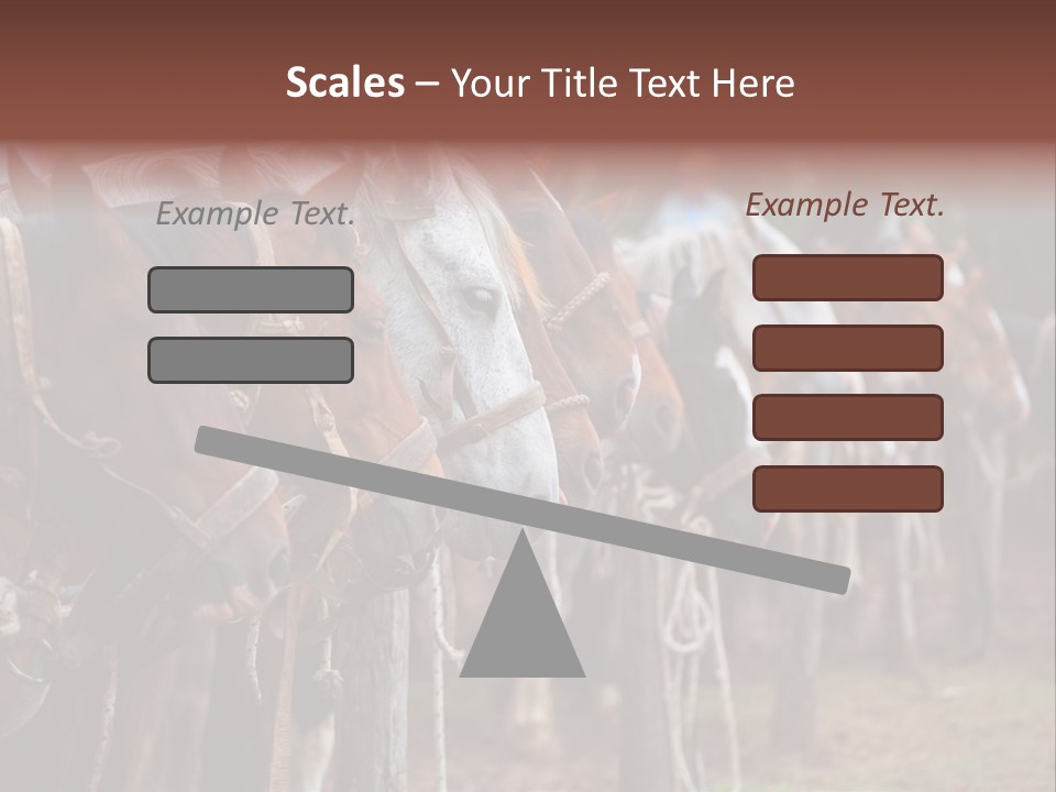 Exhibitions Rancher Horse PowerPoint Template