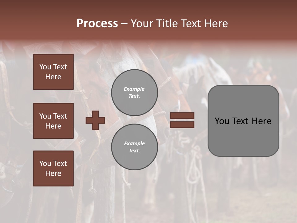Exhibitions Rancher Horse PowerPoint Template