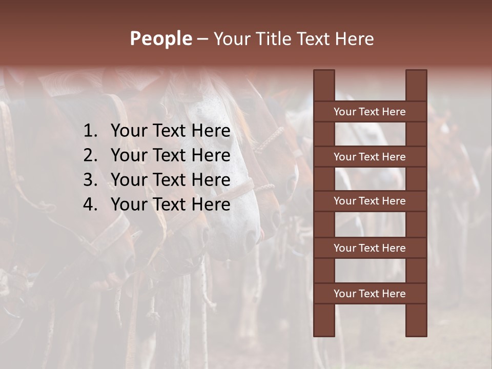 Exhibitions Rancher Horse PowerPoint Template