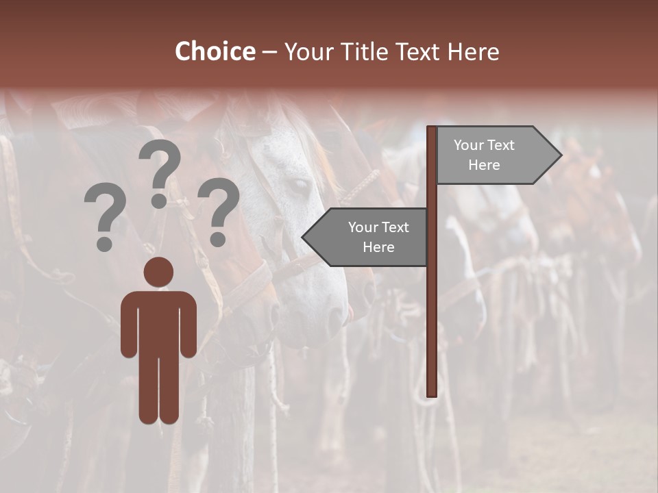 Exhibitions Rancher Horse PowerPoint Template