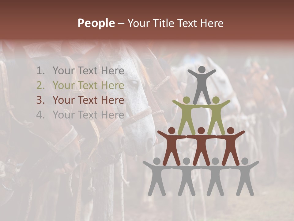 Exhibitions Rancher Horse PowerPoint Template