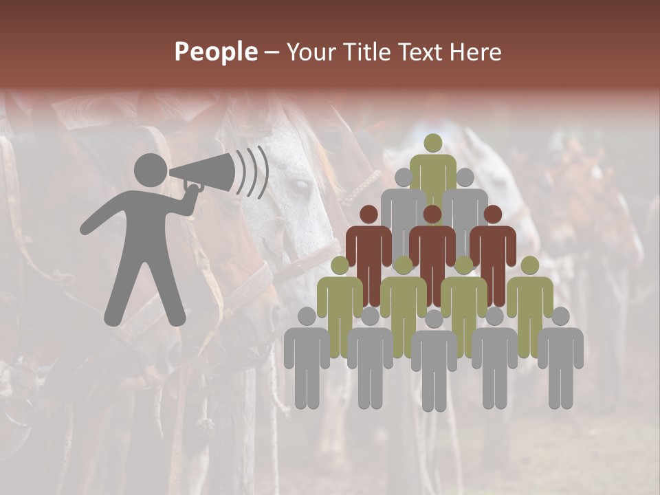 Exhibitions Rancher Horse PowerPoint Template