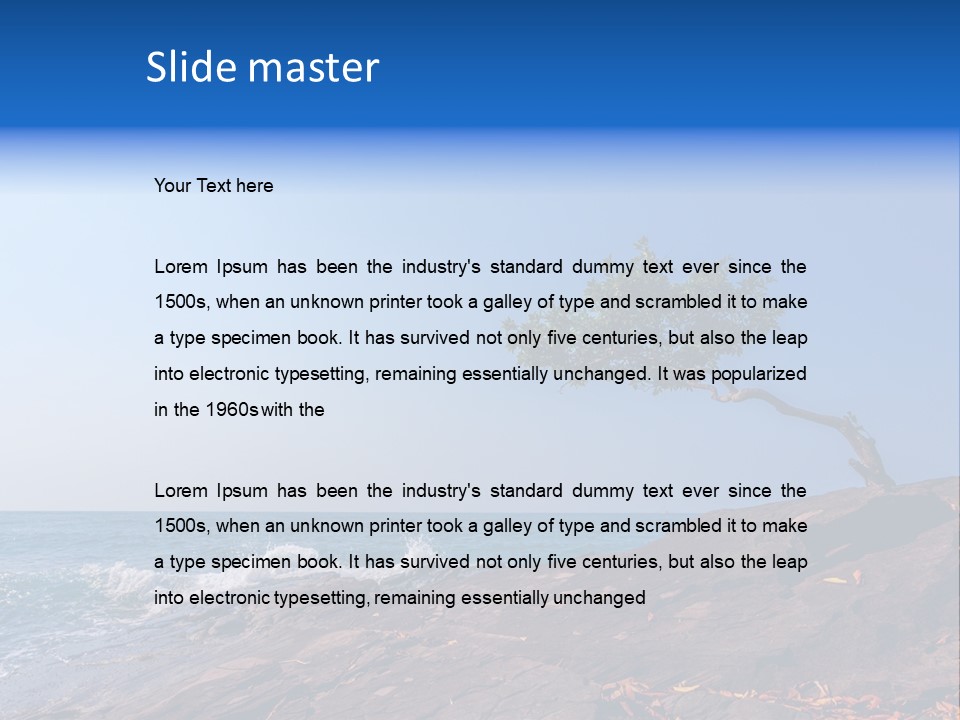 Over Idyllic Single PowerPoint Template