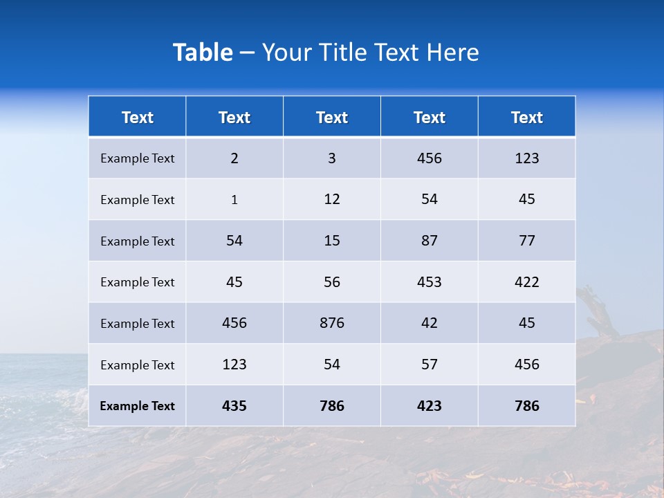 Over Idyllic Single PowerPoint Template
