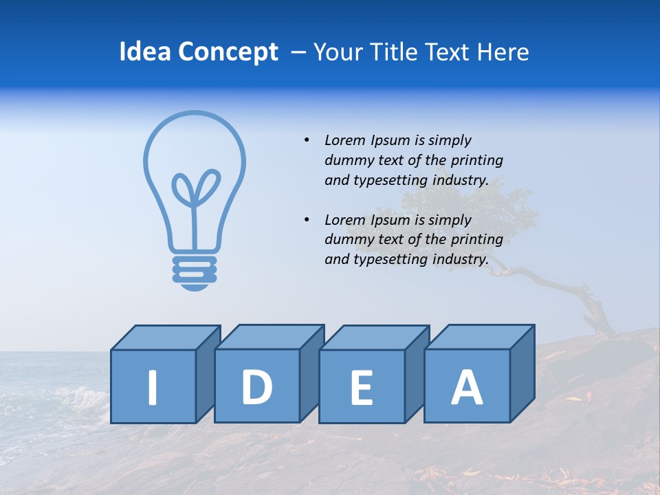 Over Idyllic Single PowerPoint Template