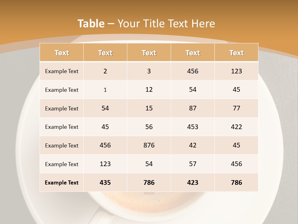 Closeup Food Tip PowerPoint Template
