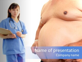 Thick Overweight Patient PowerPoint Template