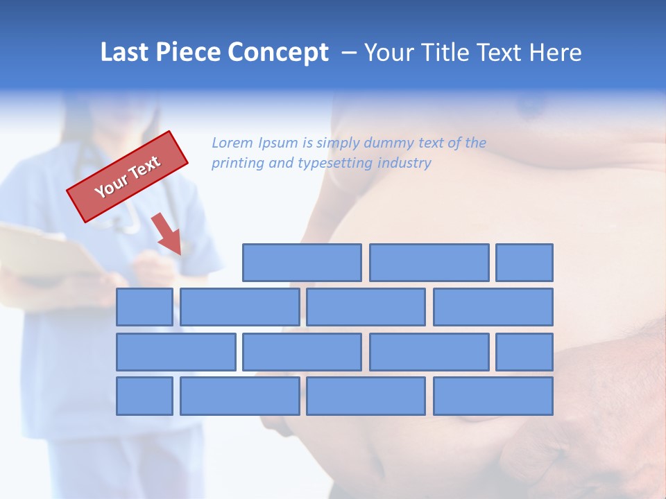 Thick Overweight Patient PowerPoint Template