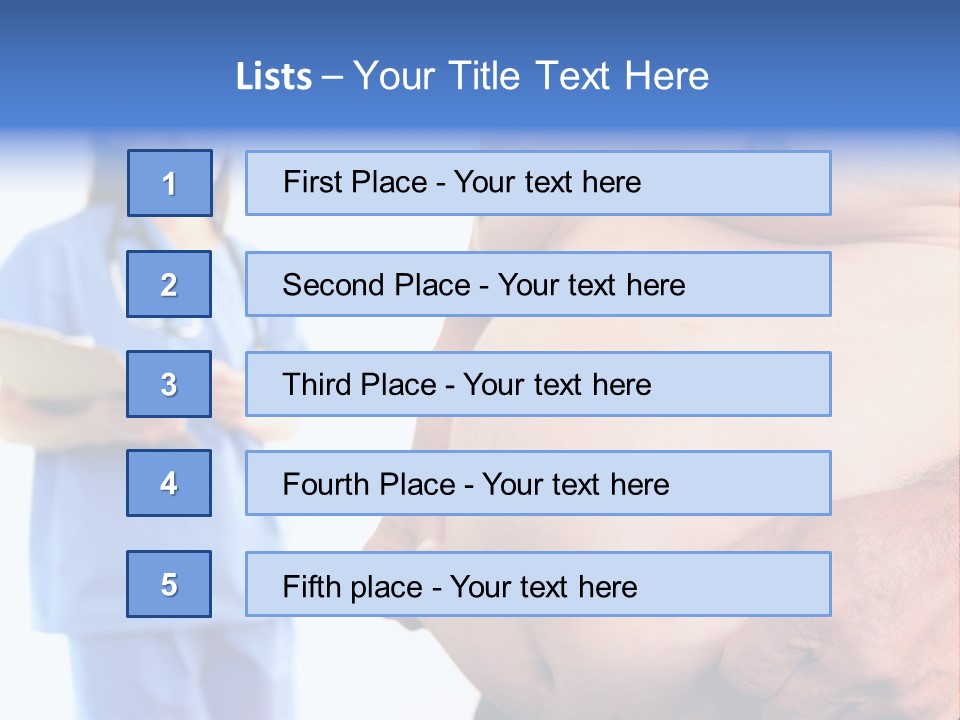 Thick Overweight Patient PowerPoint Template