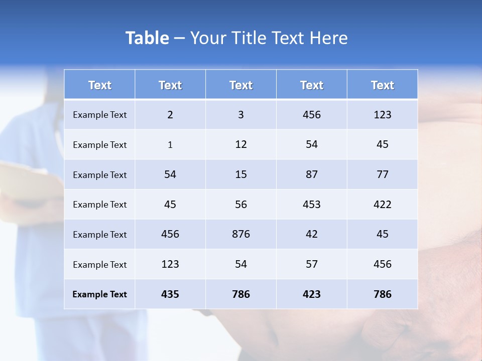 Thick Overweight Patient PowerPoint Template