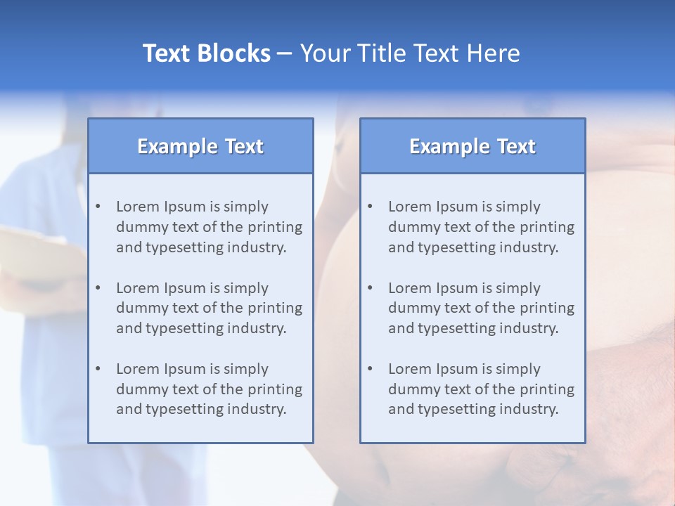 Thick Overweight Patient PowerPoint Template