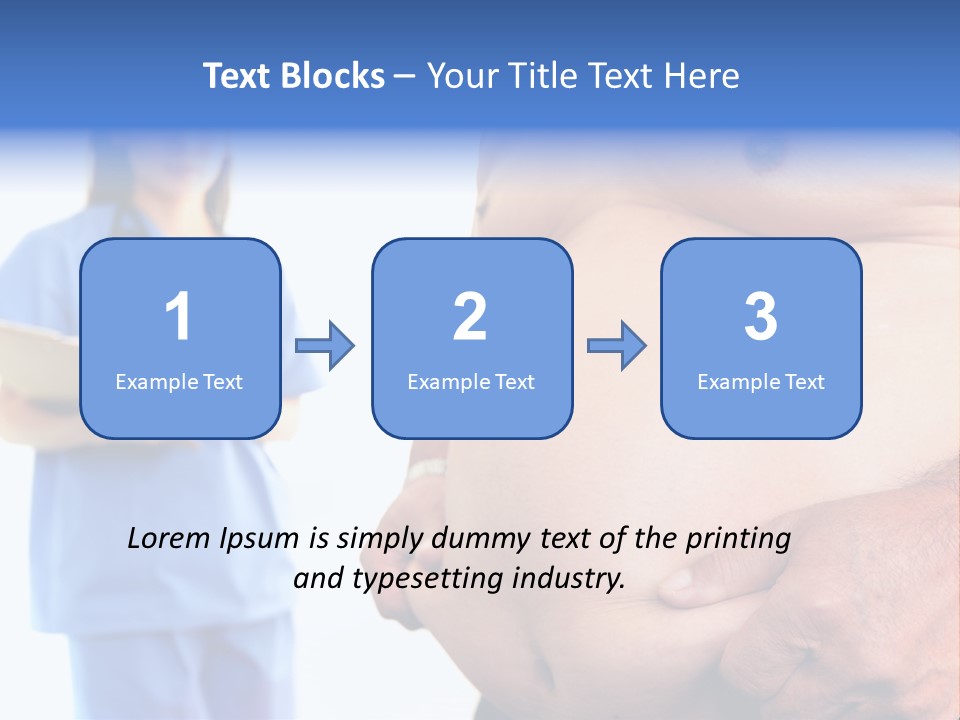 Thick Overweight Patient PowerPoint Template