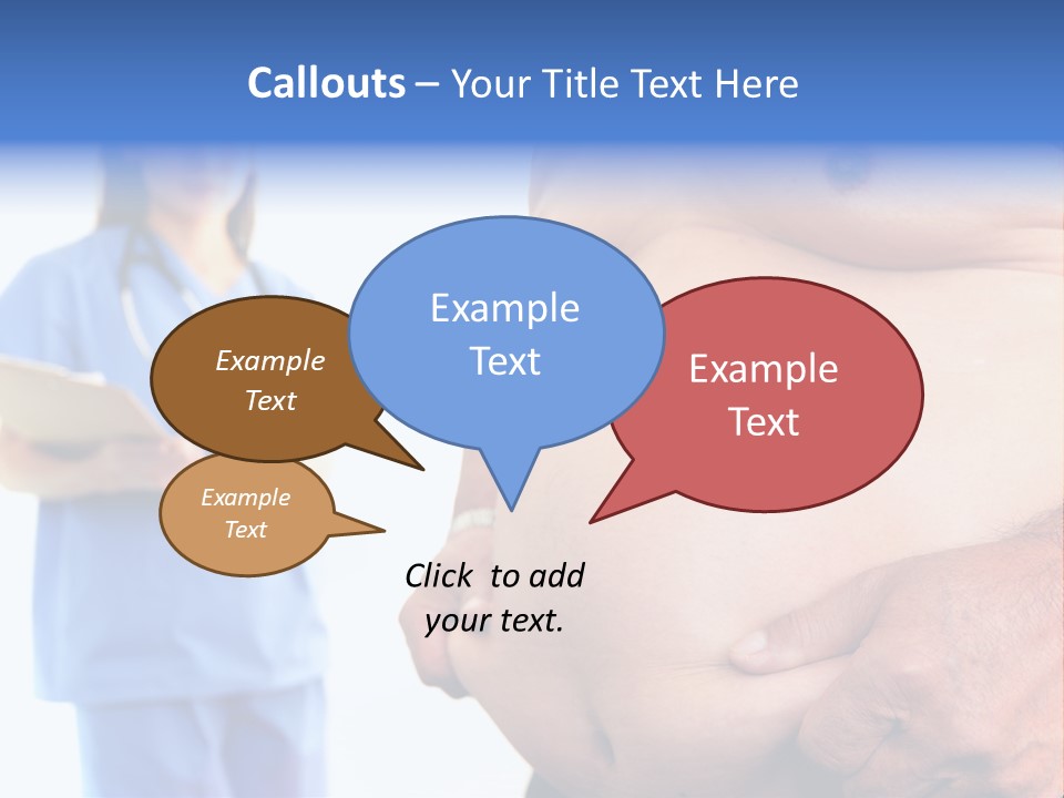 Thick Overweight Patient PowerPoint Template