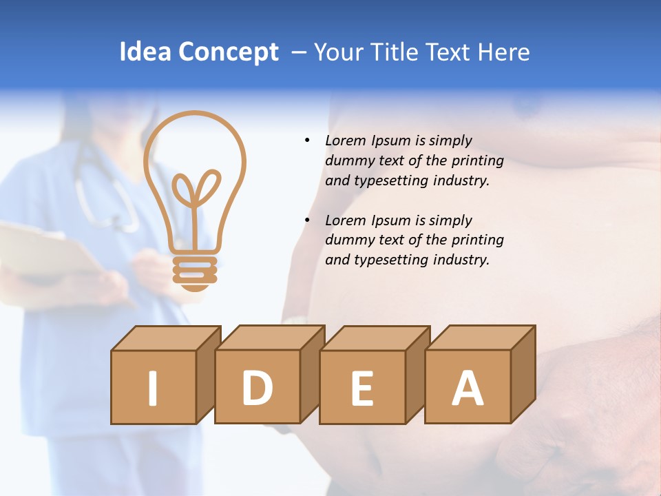 Thick Overweight Patient PowerPoint Template