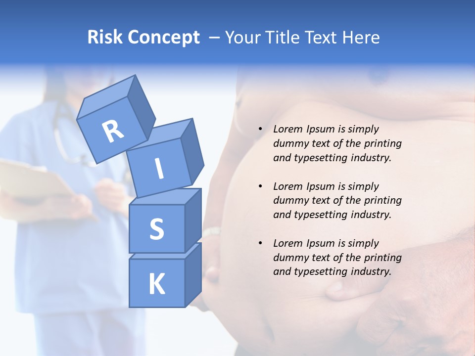 Thick Overweight Patient PowerPoint Template