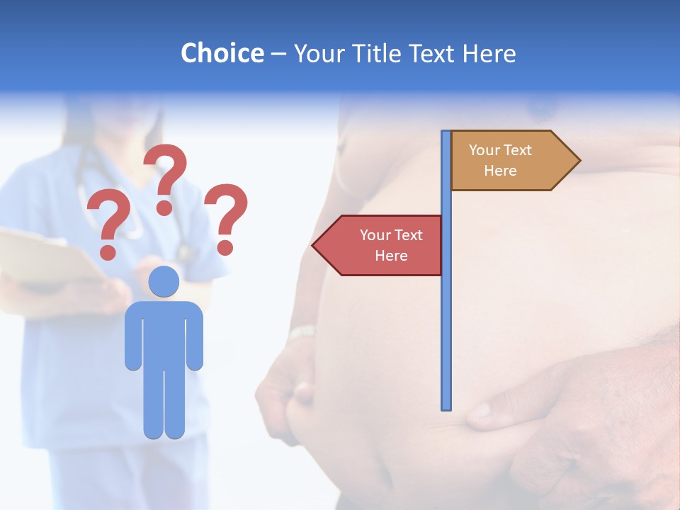 Thick Overweight Patient PowerPoint Template