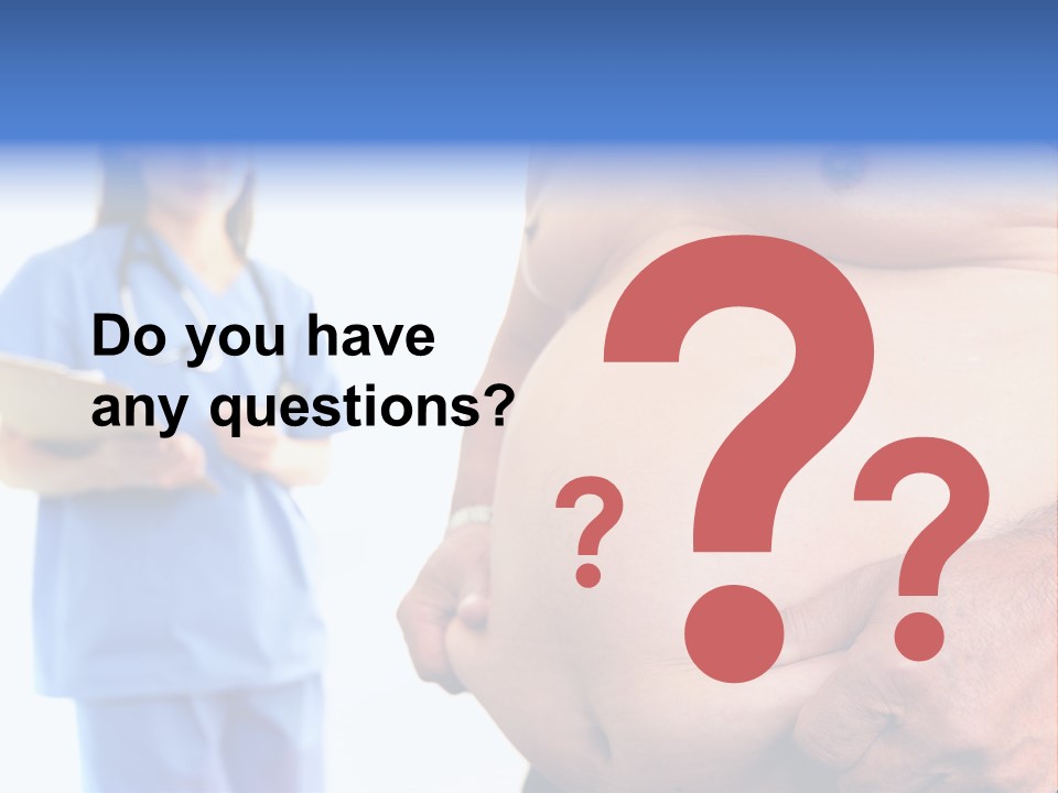 Thick Overweight Patient PowerPoint Template