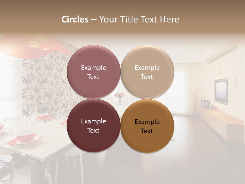 Domestic Room Living Room Home Improvement PowerPoint Template