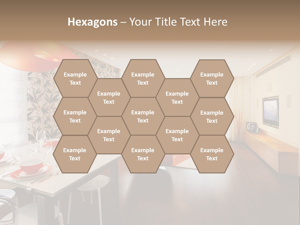 Domestic Room Living Room Home Improvement PowerPoint Template