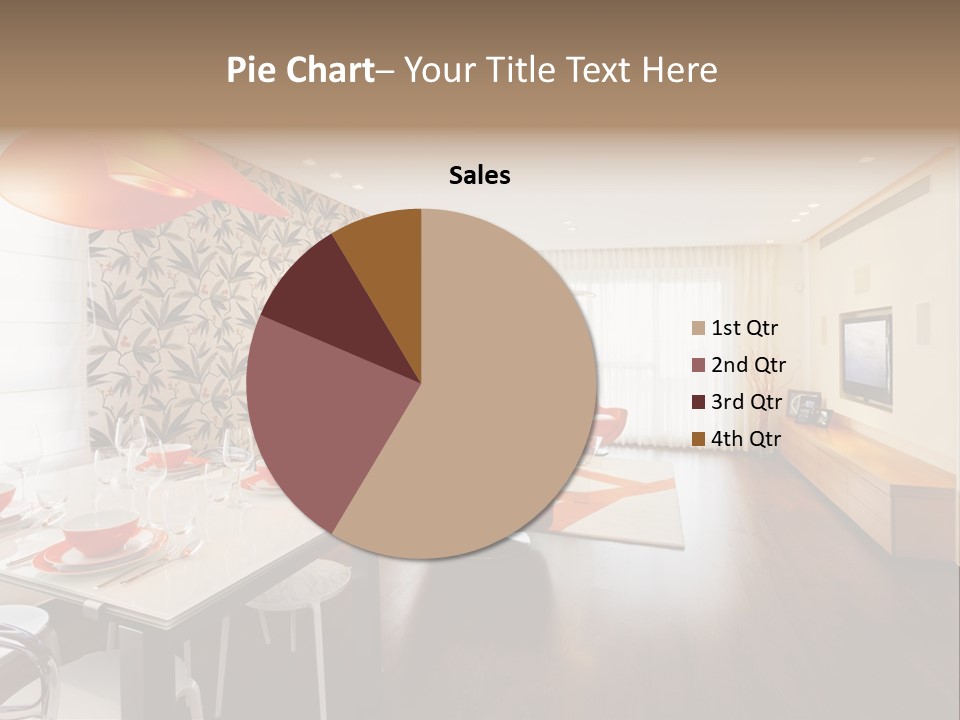 Domestic Room Living Room Home Improvement PowerPoint Template