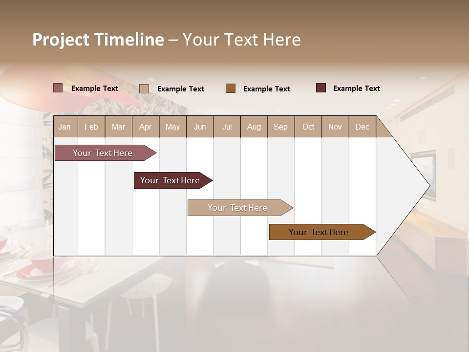 Domestic Room Living Room Home Improvement PowerPoint Template