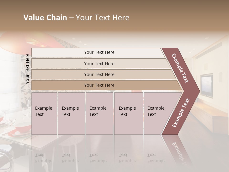 Domestic Room Living Room Home Improvement PowerPoint Template