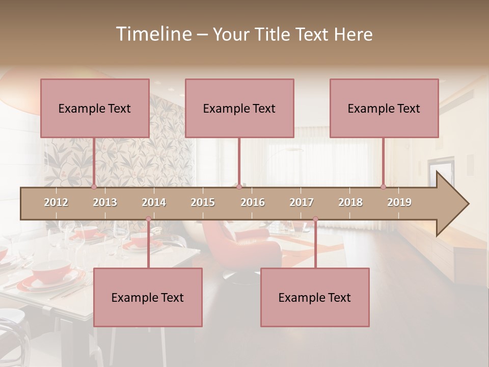 Domestic Room Living Room Home Improvement PowerPoint Template