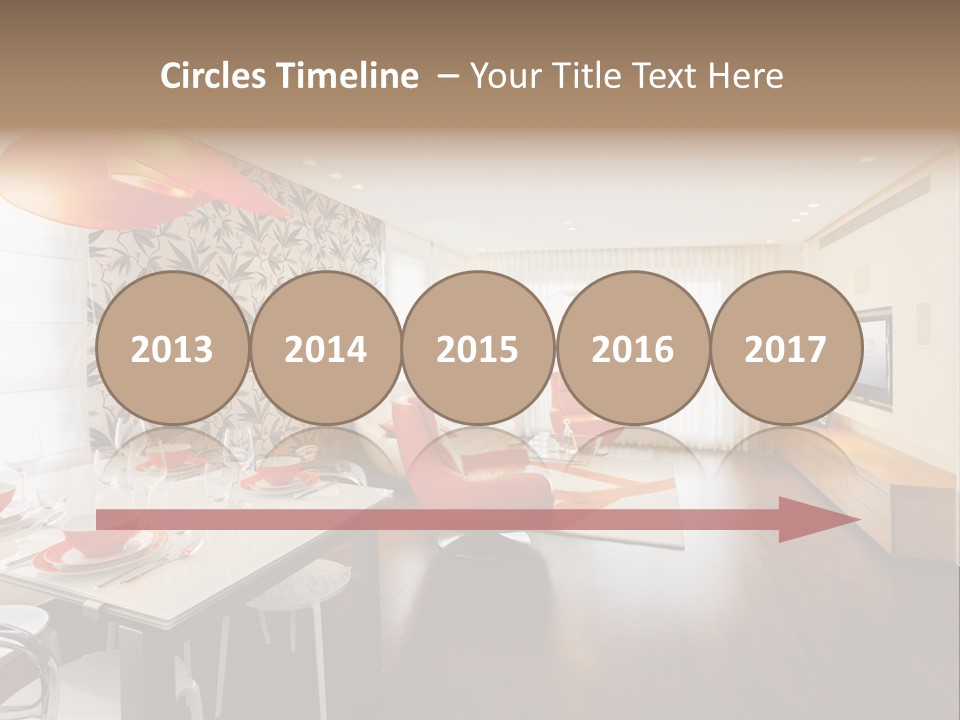 Domestic Room Living Room Home Improvement PowerPoint Template