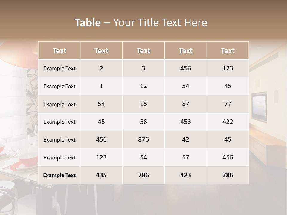 Domestic Room Living Room Home Improvement PowerPoint Template
