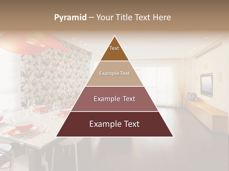 Domestic Room Living Room Home Improvement PowerPoint Template