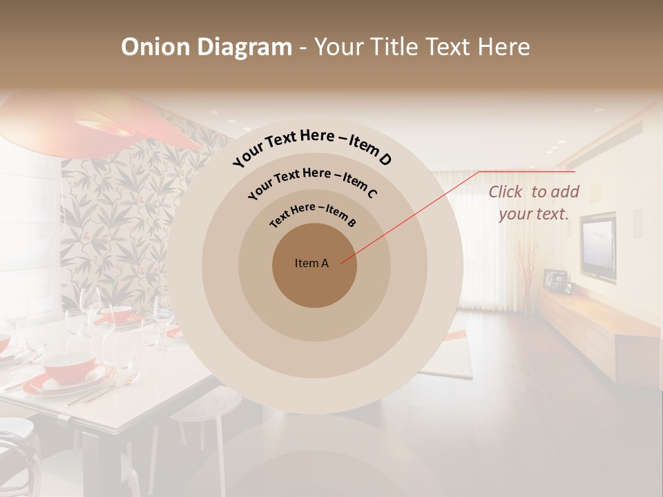 Domestic Room Living Room Home Improvement PowerPoint Template