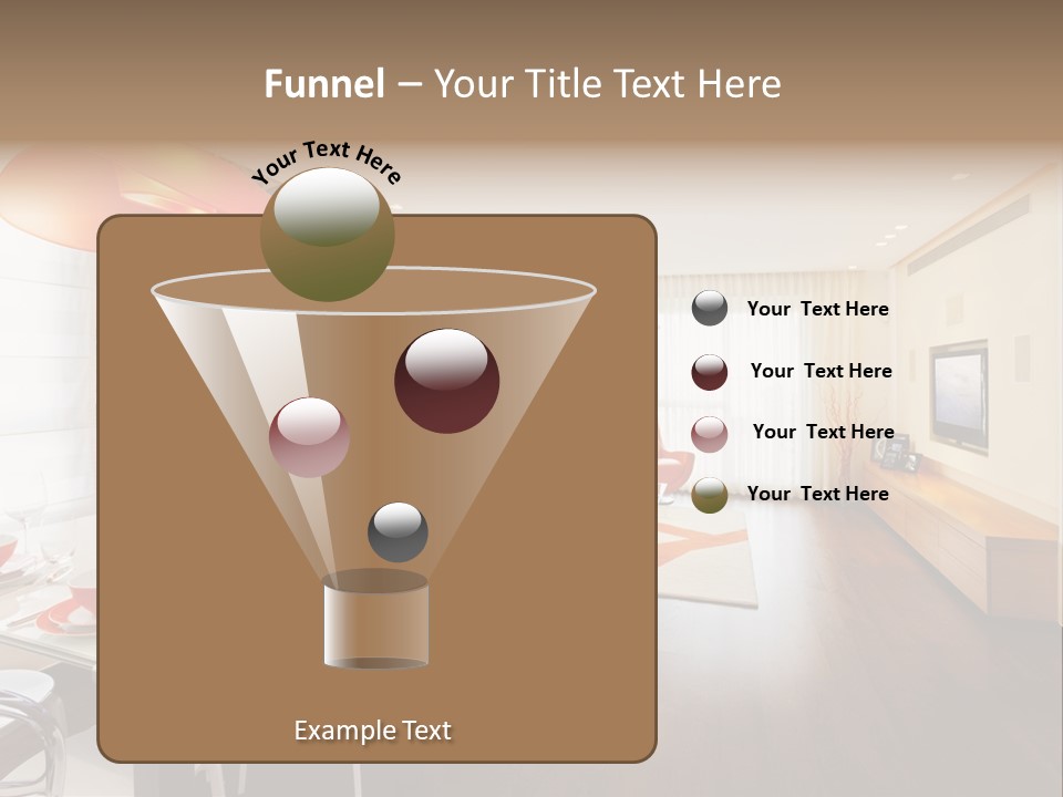 Domestic Room Living Room Home Improvement PowerPoint Template
