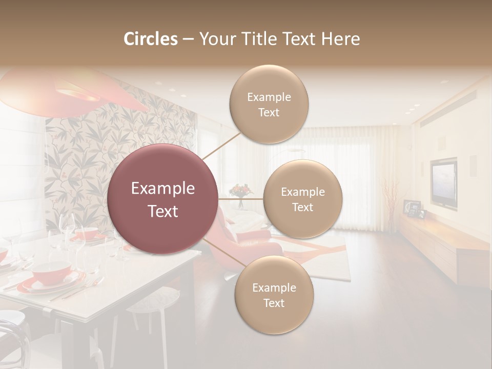 Domestic Room Living Room Home Improvement PowerPoint Template