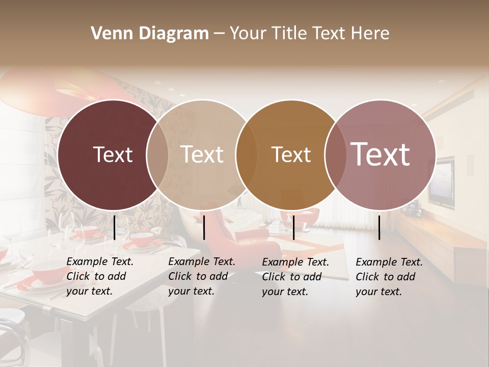 Domestic Room Living Room Home Improvement PowerPoint Template